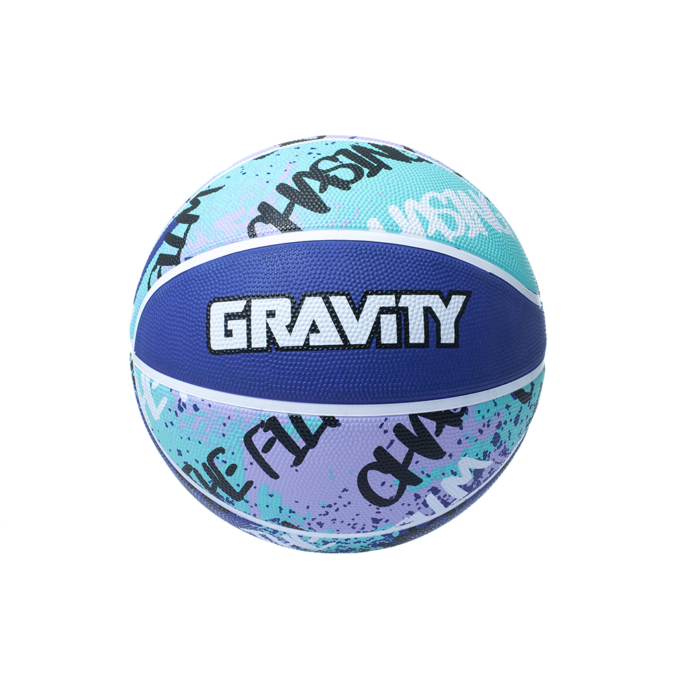 Баскетбольный мяч Gravity, резиновый, розово-бирюзовый, размер 7