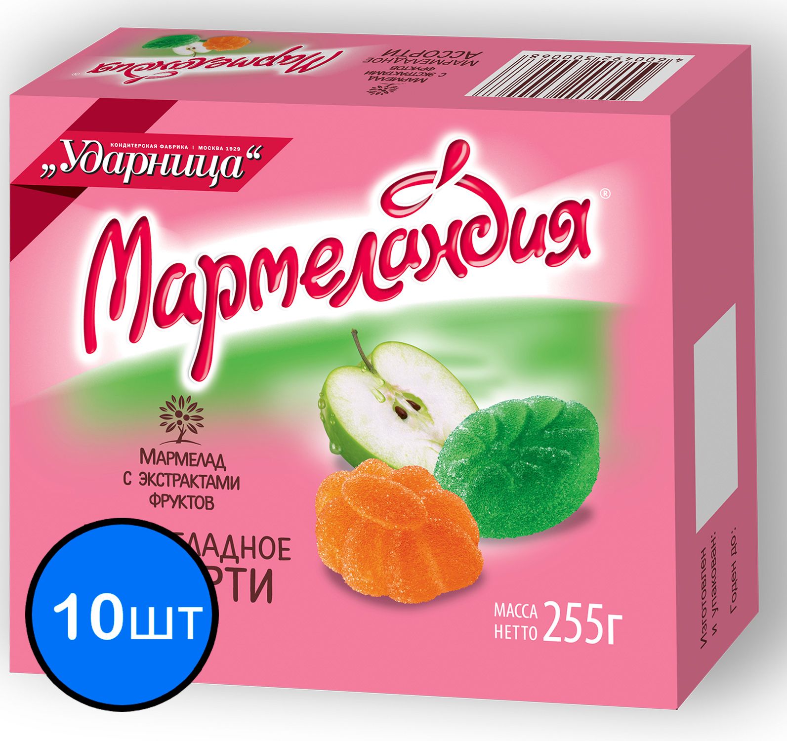 

Мармеладное ассорти "Мармеландия", 255г х 10шт