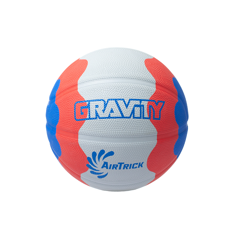 Баскетбольный мяч Gravity, вспененная резина, белый красный синий, размер 7