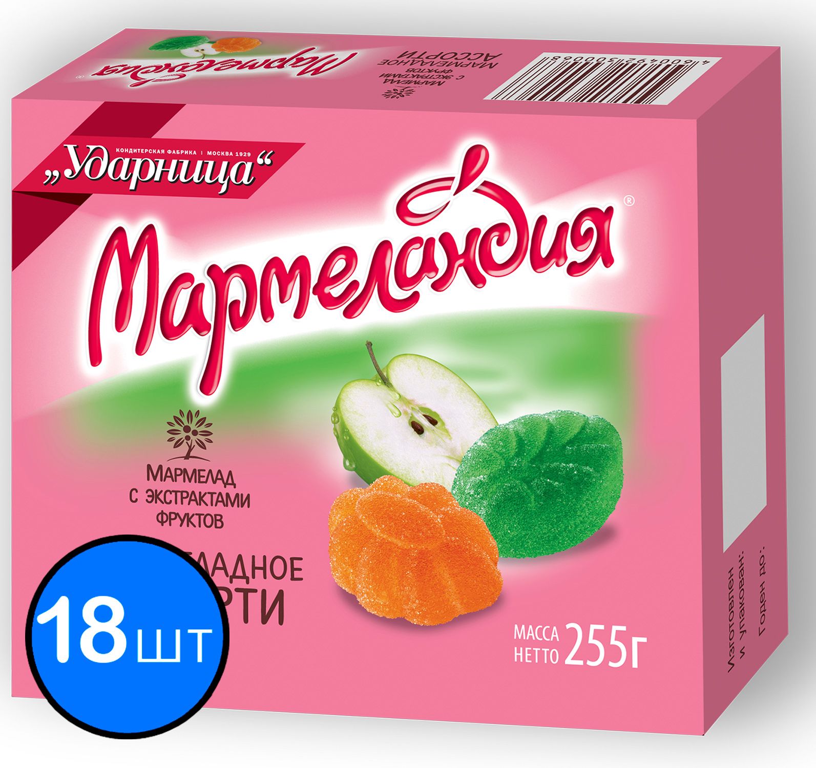 

Мармеладное ассорти "Мармеландия", 255г х 18шт