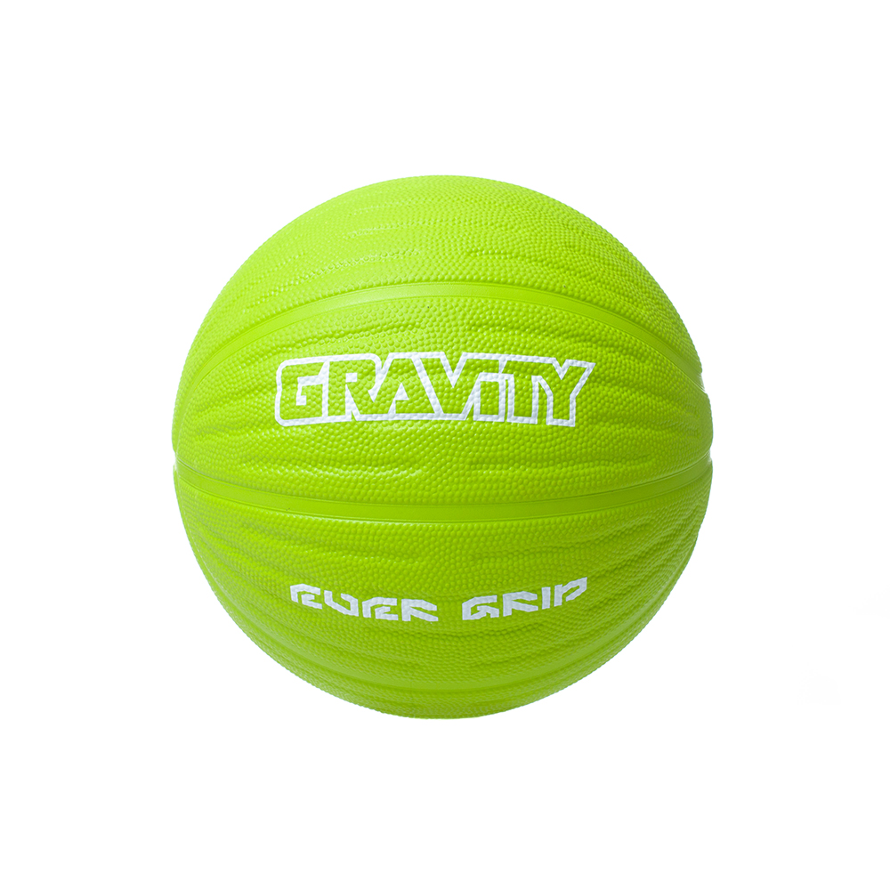 Баскетбольный мяч Gravity, вспененная резина, зеленый, размер 5