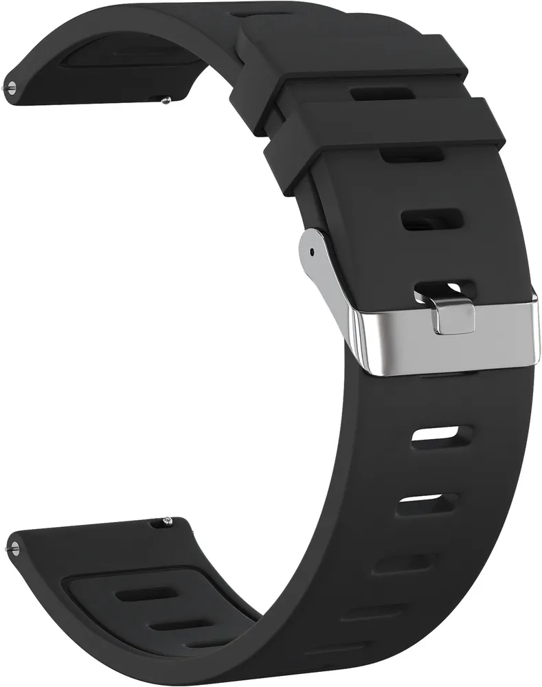 

Ремешок силиконовый GSMIN Elate 20 для Withings Steel HR (Черный)