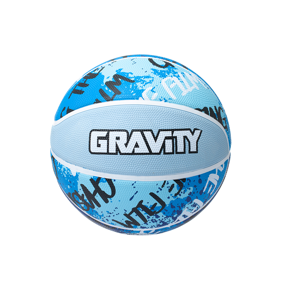 Баскетбольный мяч Gravity, резиновый, синий, размер 7