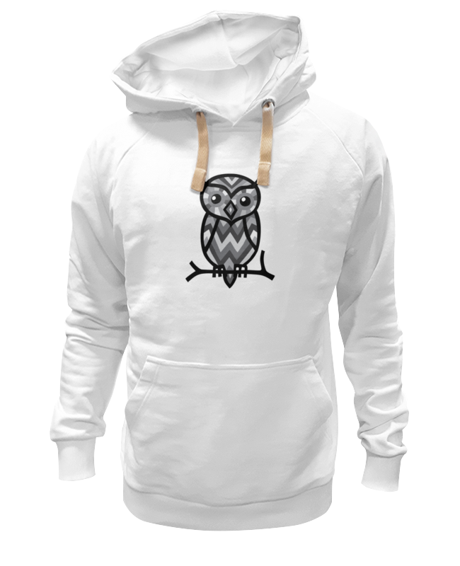 

Толстовка унисекс Printio Сова (owl) белая XL, Белый, Сова (owl)