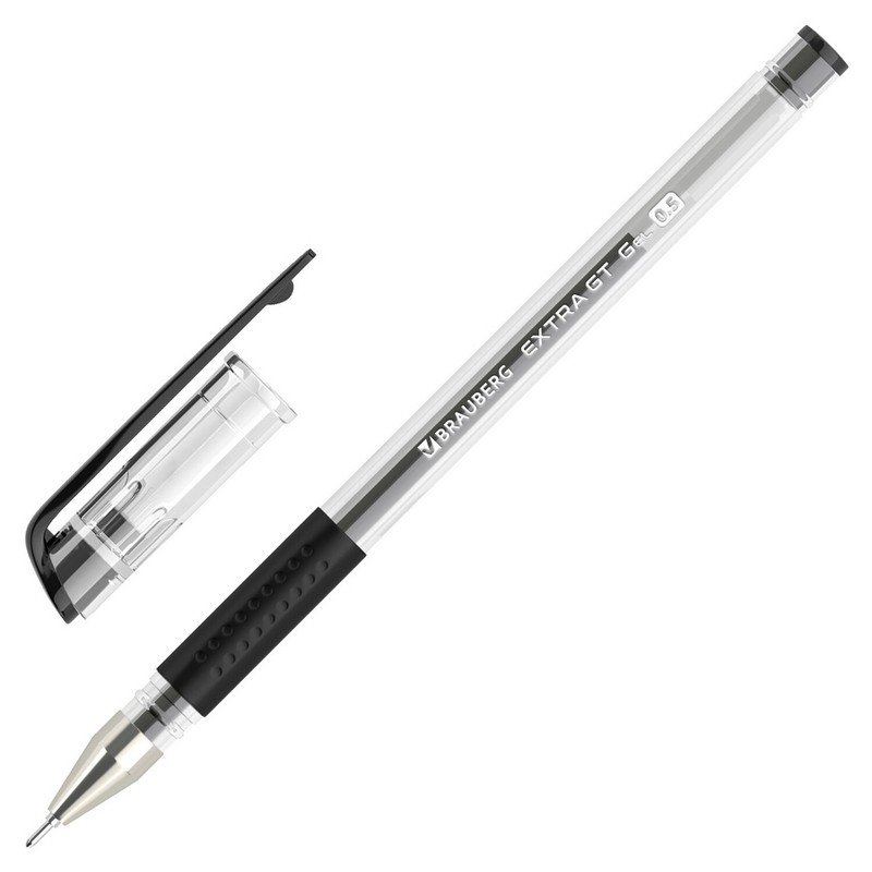 

Ручка гелевая с грипом BRAUBERG EXTRA GT NEEDLE, черная, 143918