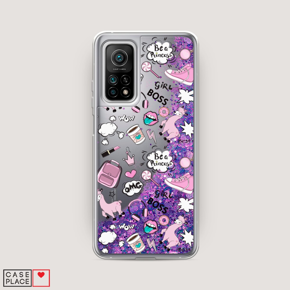 

Чехол Awog на Xiaomi Mi 10T "Стильная лама", Разноцветный, 39392-1