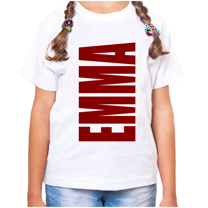 

Футболка девочке белая 32 р-р эмма, Белый, fdd_emma