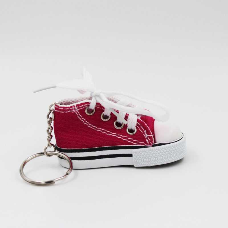 

Брелок унисекс Keychain Mini Sneakers dark pink, Красный, Keychain Mini Sneakers