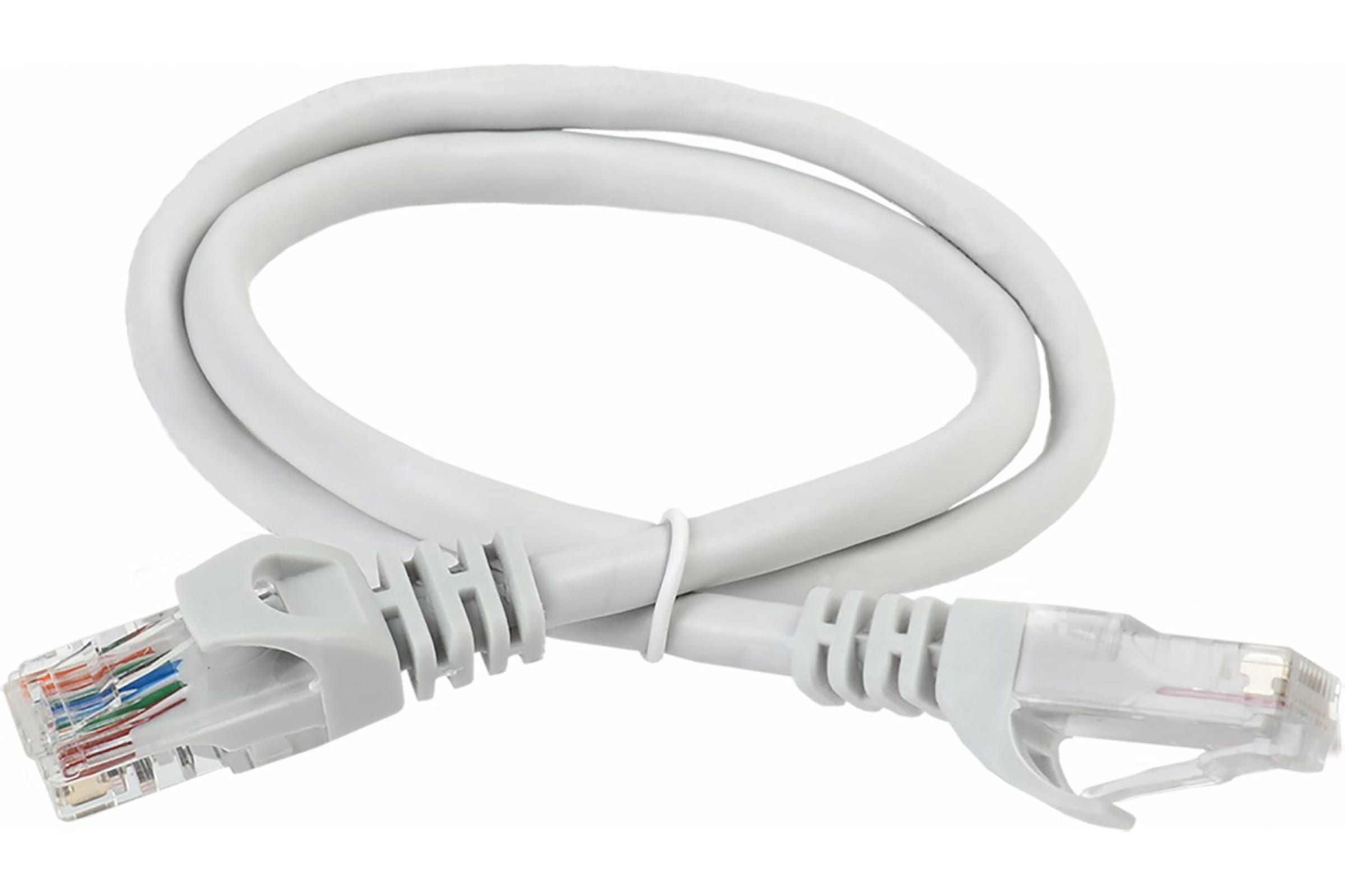 

Патч-корд IEK RJ45 вилка - RJ45 вилка RJ 45 1м PC01-C6U-1M, Серый, PC01-C6U-1M