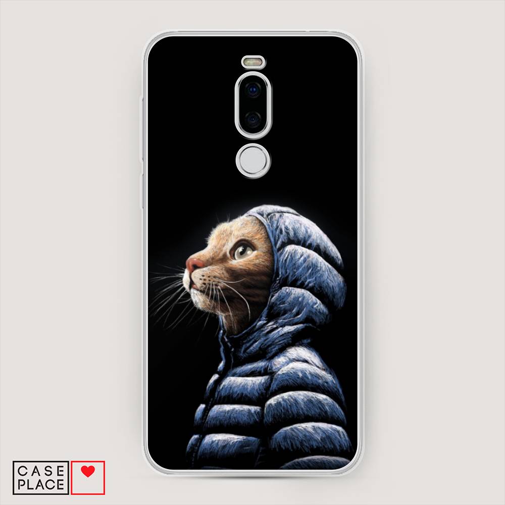 

Чехол Awog на Meizu X8 "Кот в капюшоне", Черный;бежевый;синий, 72950-2