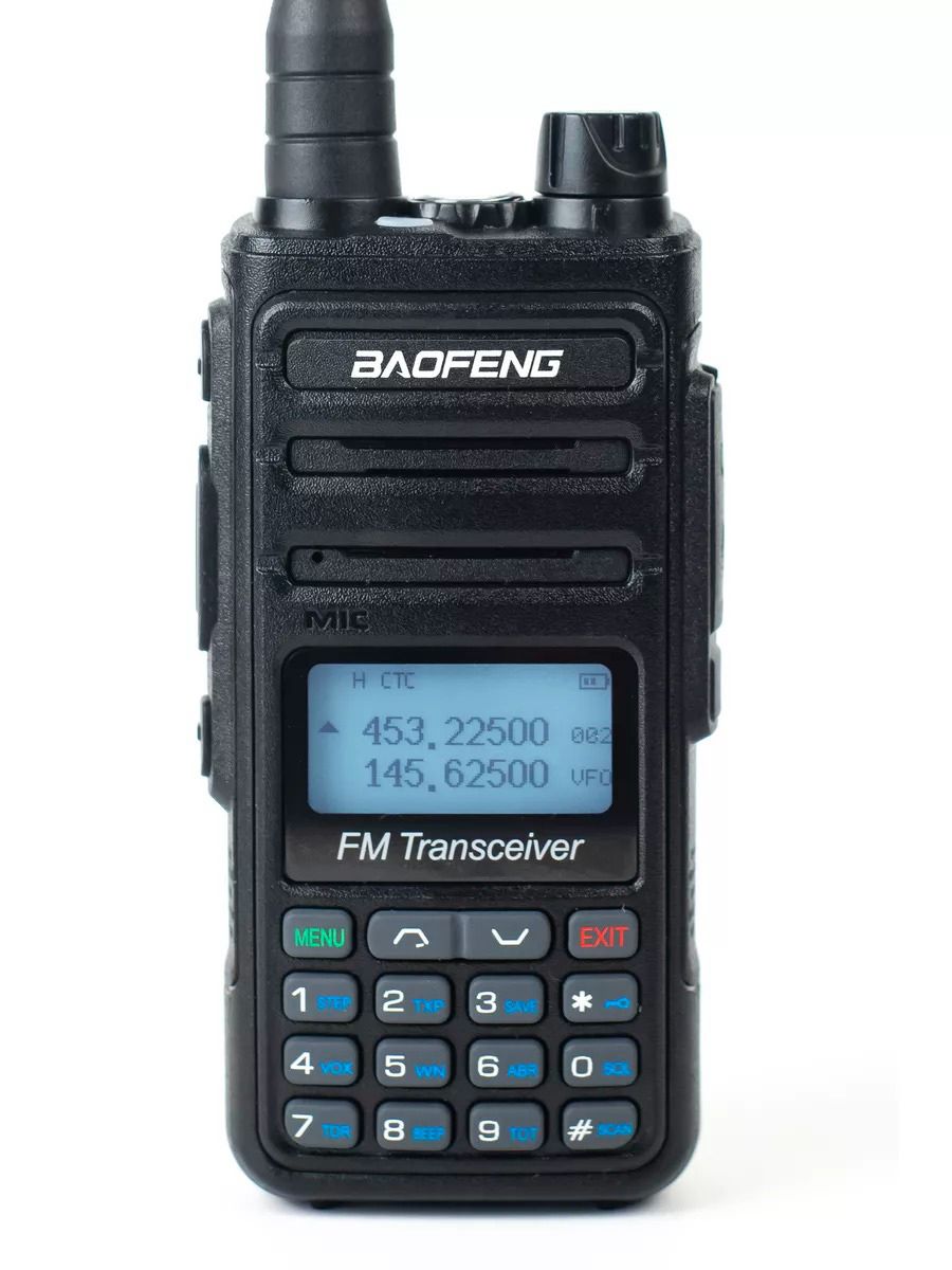 

Рация Baofeng UV-K5M портативная радиостанция двухдиапазонная FM IP56, Черный, UV-K5M