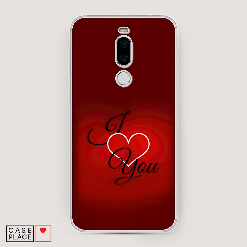 

Чехол Awog на Meizu X8 "I love you 3", Красный;черный, 72950-6