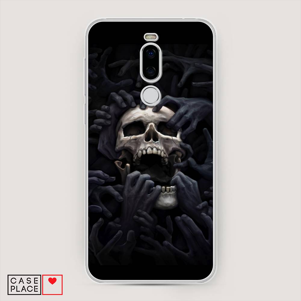 

Чехол Awog на Meizu X8 "Череп 29", Черный;серый, 72950-9