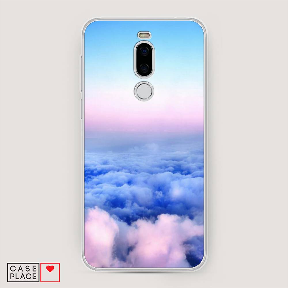 

Чехол Awog на Meizu X8 "Облака", Голубой;розовый, 72950-4