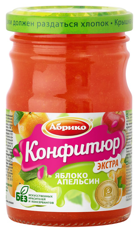 

Конфитюр Абрико Экстра апельсин-яблоко 250 г