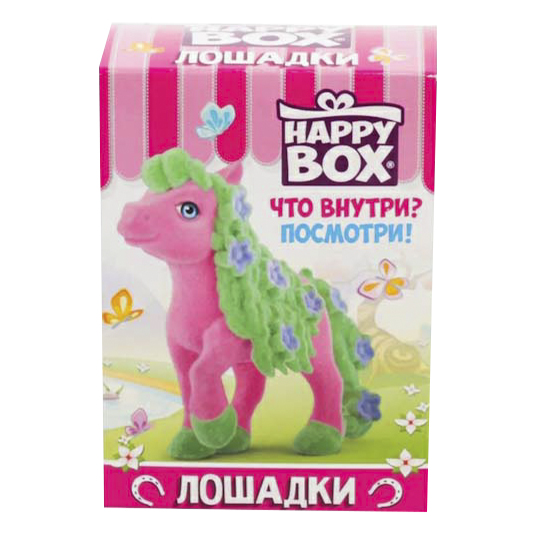 фото Леденцовая карамель happy box лошадки с игрушкой 18 г