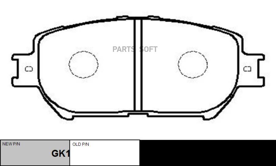 

Колодки TOYOTA Camry (III,IV),Celica VI,Crown/LEXUS ES,LS (I) 1шт CTR CKT-19