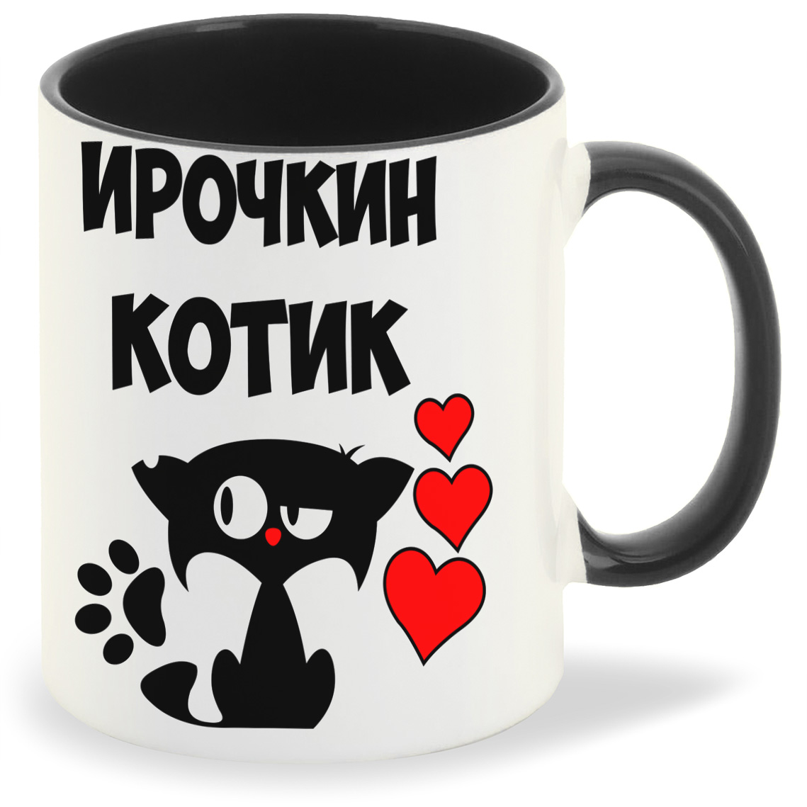 

Кружка CoolPodarok Ирочкин котик, Ирочкин котик