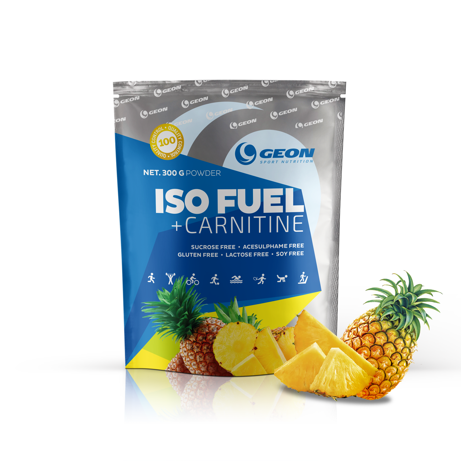 GEON Iso Fuel+Carnitine, 300 г, вкус: ананас