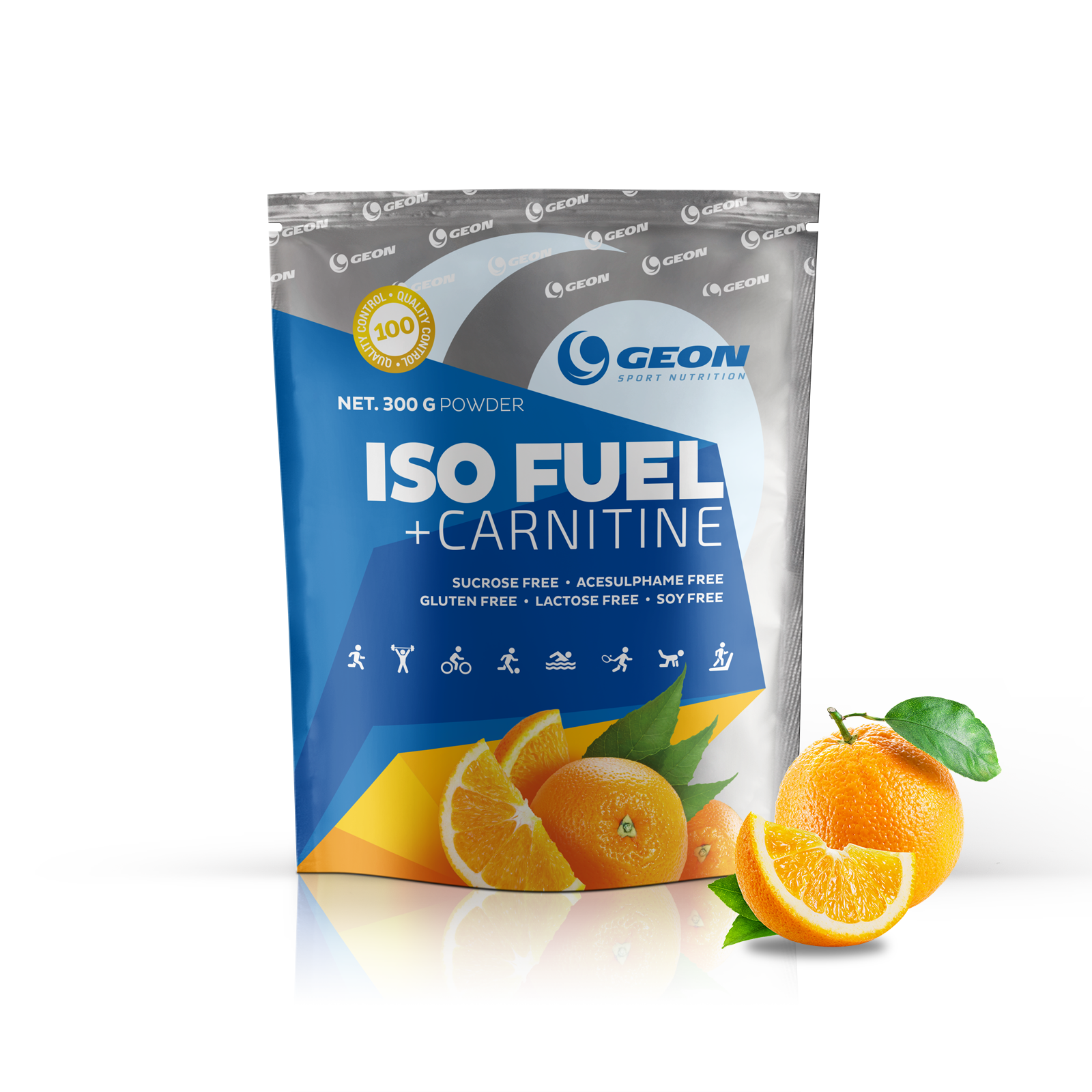 GEON Iso Fuel+Carnitine, 300 г, вкус: апельсин
