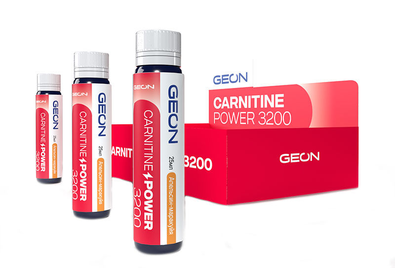 GEON CARNITINE POWER 3200, 20 амп, вкус: апельсин-маракуйя