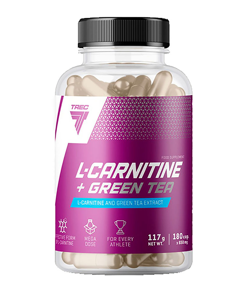 Trec Nutrition L-Carnitine + Green Tea, 180 капс