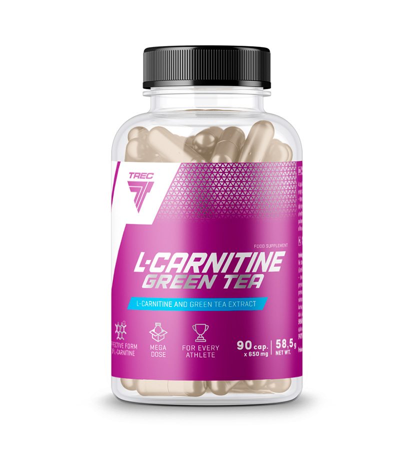 

L-Carnitine + Green Tea Trec Nutrition 90 капсул, L-Carnitine + Green Tea