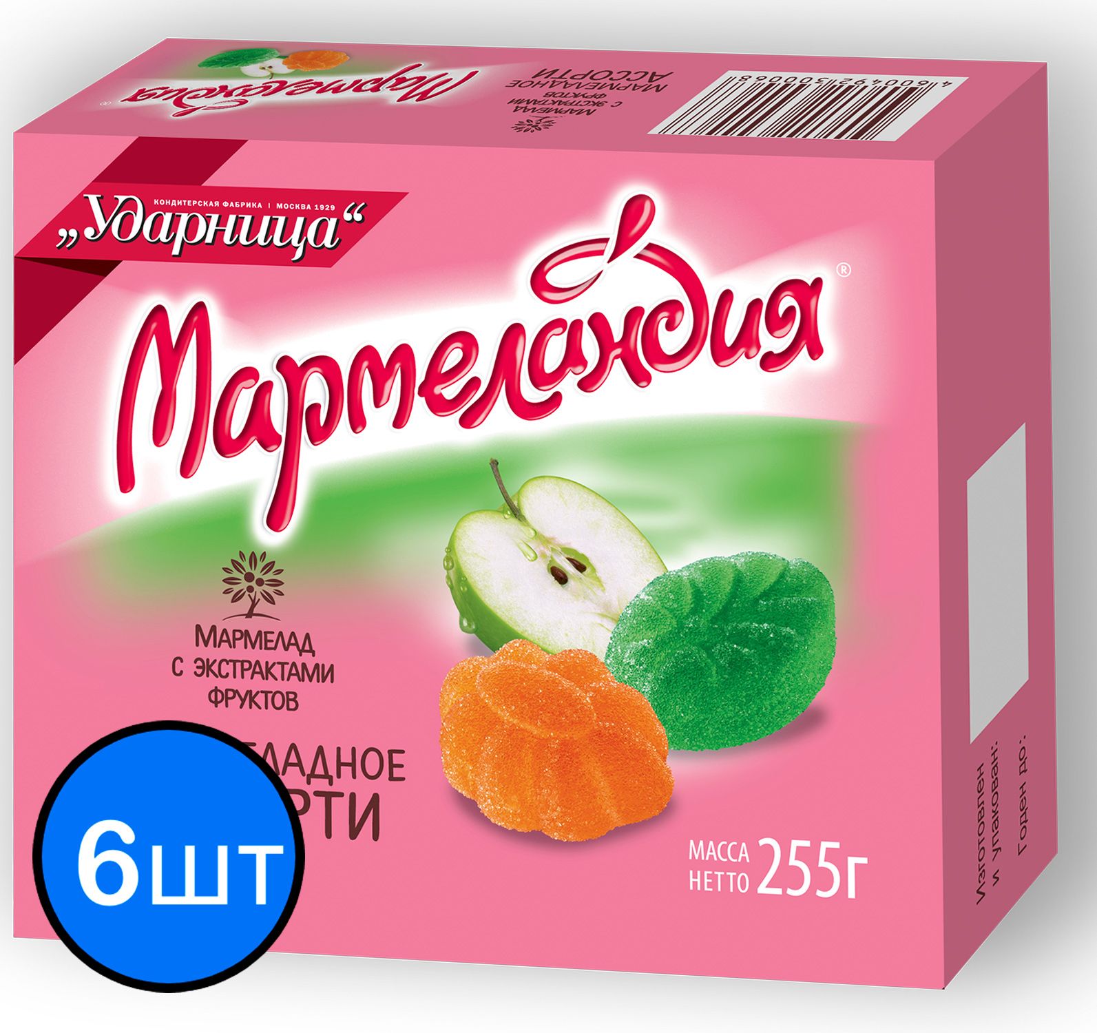 

Мармеладное ассорти "Мармеландия", 255г х 6шт