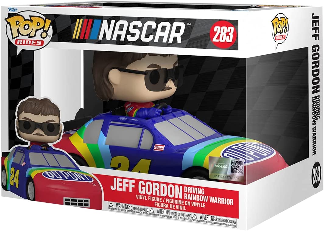 Фигурка Funko POP! Ride Super Deluxe NASCAR Jeff Gordon Rainbow Warriors, 59238 виниловая пластинка parker jeff forfolks 0789993991952