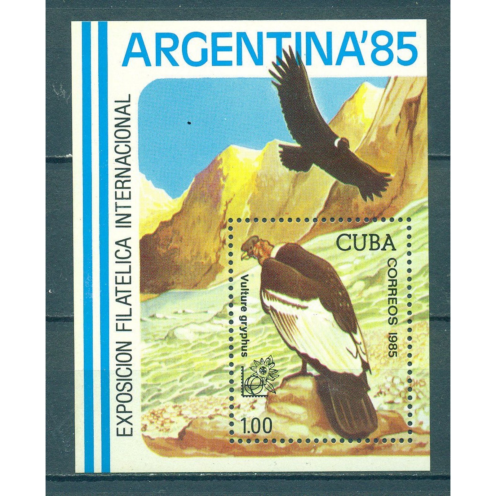 

Почтовые марки Куба Международная выставка марок "ARGENTINA '85" - Буэнос-Айрес