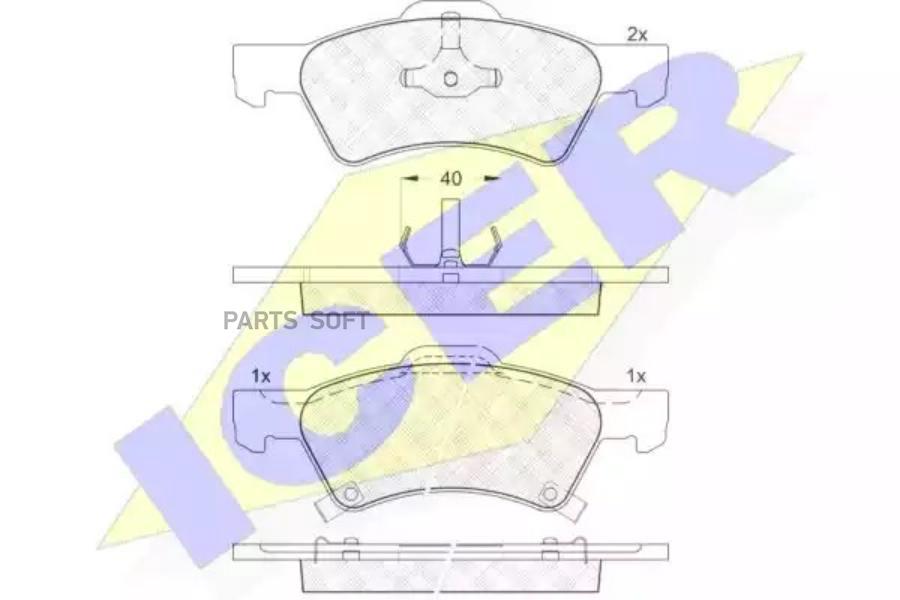 

Колодки Передние Chrysler Voyager Icer 181544 Icer арт. 181544