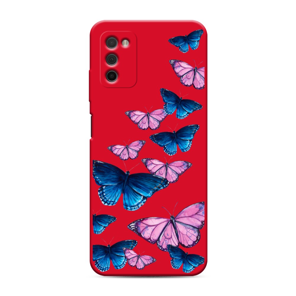

Чехол Awog на Samsung Galaxy A03S / Самсунг A03S "Полет бабочек", Разноцветный, 2103253-1