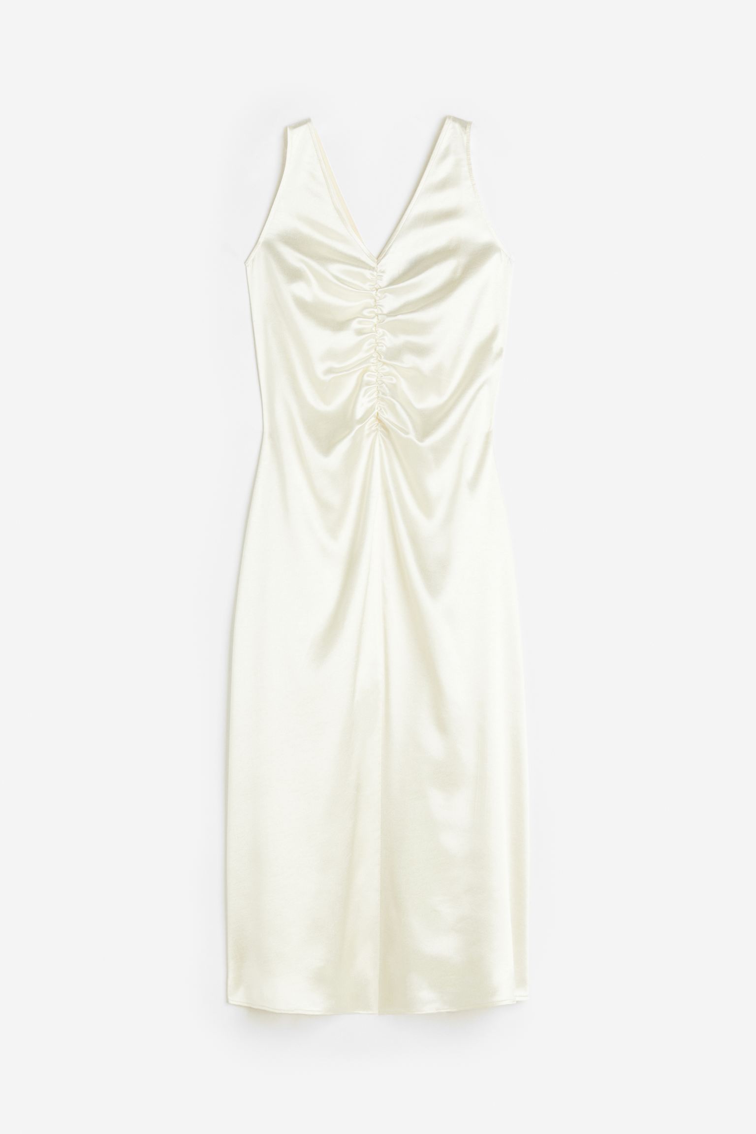 

Платье женское H&M 1183665003 белое 2XL, Белый, 1183665003