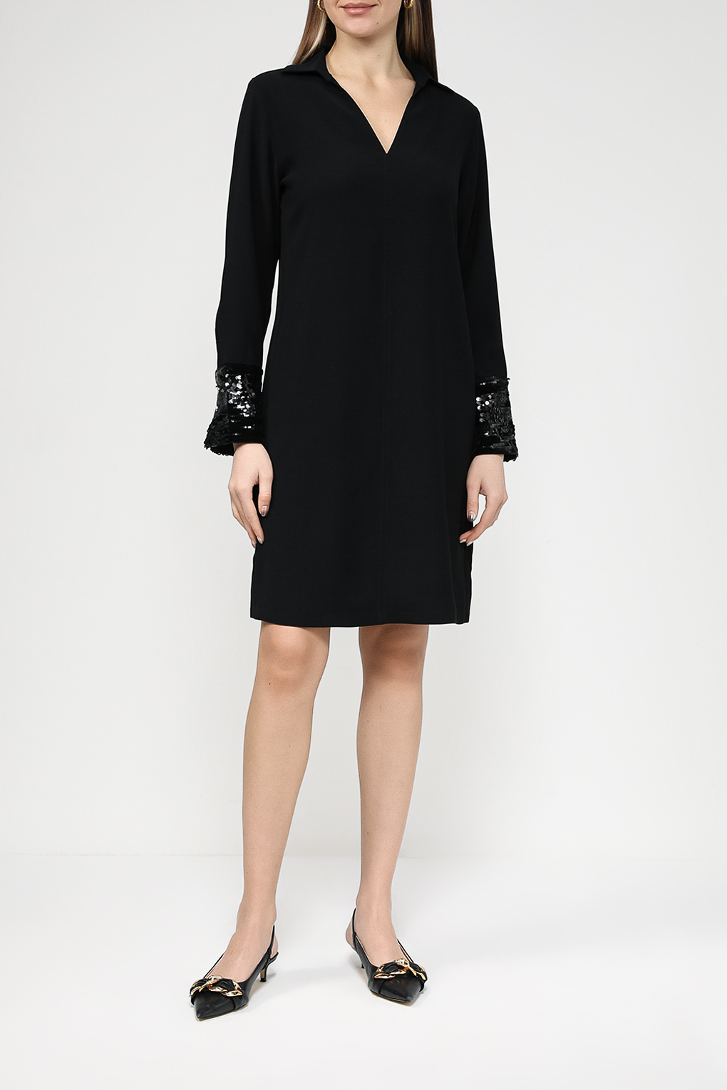 

Платье женское Gerry Weber 280043-31503 черное 36, Черный, 280043-31503