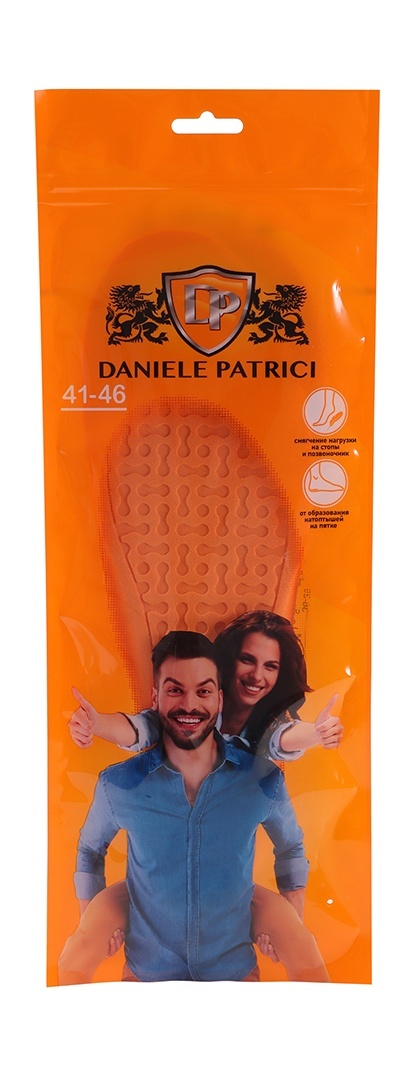 Стельки унисекс Daniele Patrici 229810 оранжевые one size