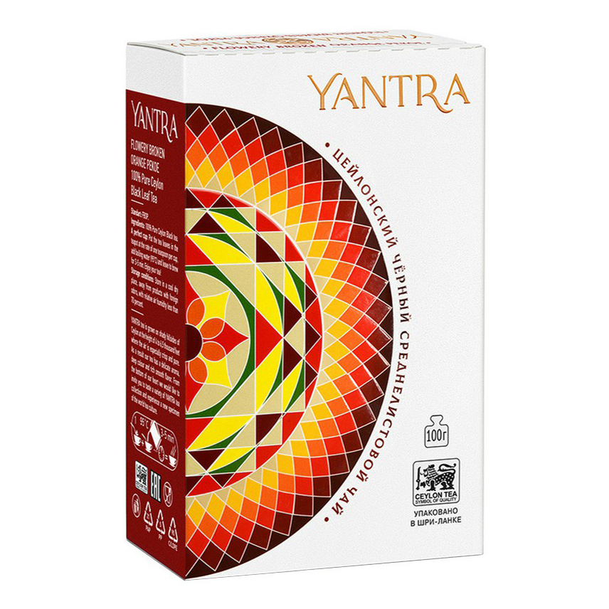 

Чай черный Yantra Flowery Broken Orange Pekoe листовой 100 г