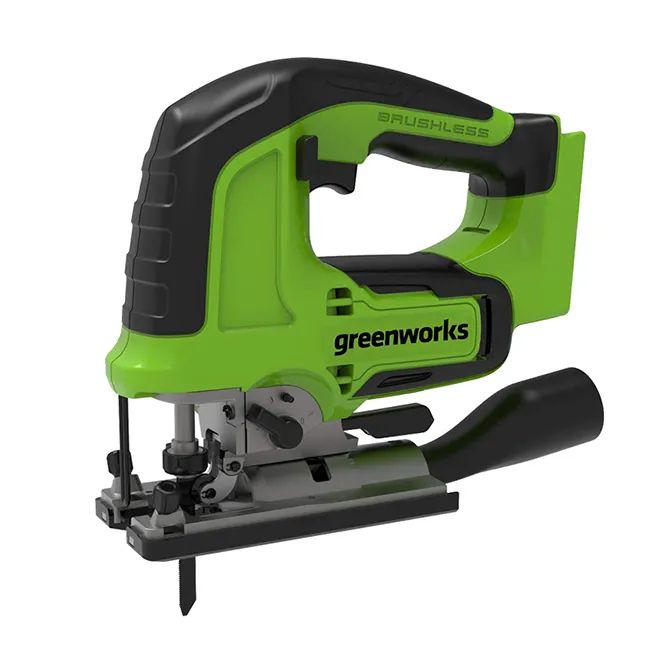 Лобзик Greenworks GD24JS 24V 3601407 (2300 ход/мин) бесщеточный аккумуляторный без АКБ и З кусторез greenworks g40pha без акб и зу 2300407