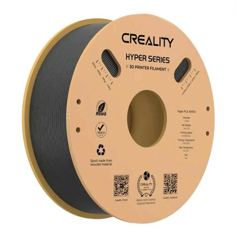 

Катушка Hyper PLA-пластика Creality 1.75 мм 1кг. Black, Катушка Hyper PLA-пластика