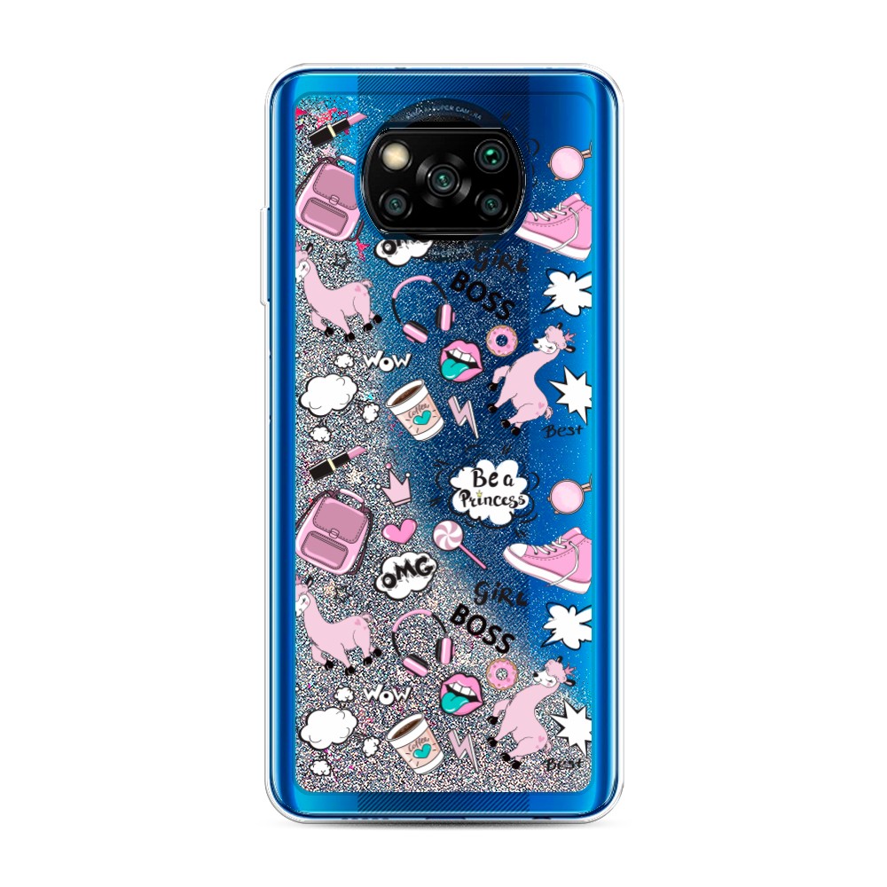 

Чехол Awog на Poco X3/X3 Pro "Стильная лама", Разноцветный, 39291-1