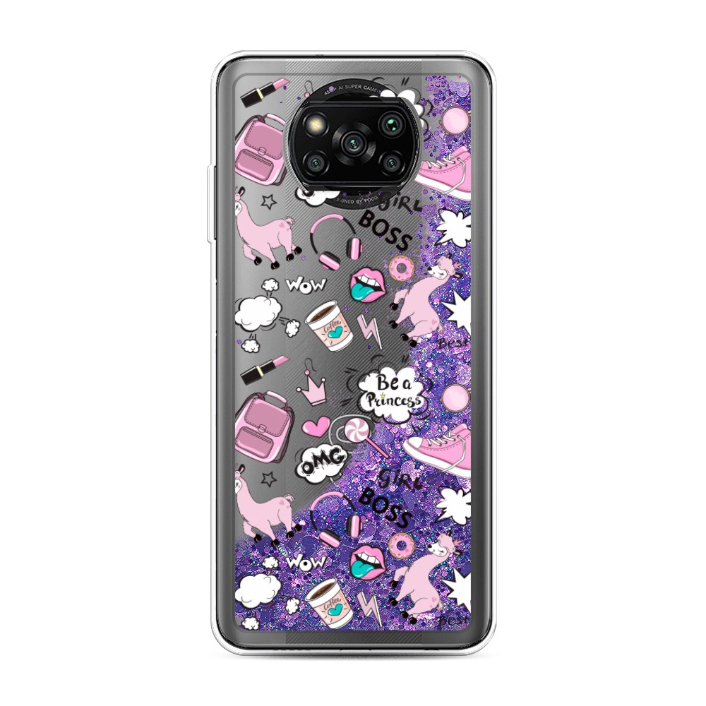 

Чехол Awog на Poco X3/X3 Pro "Стильная лама", Разноцветный, 310692-1
