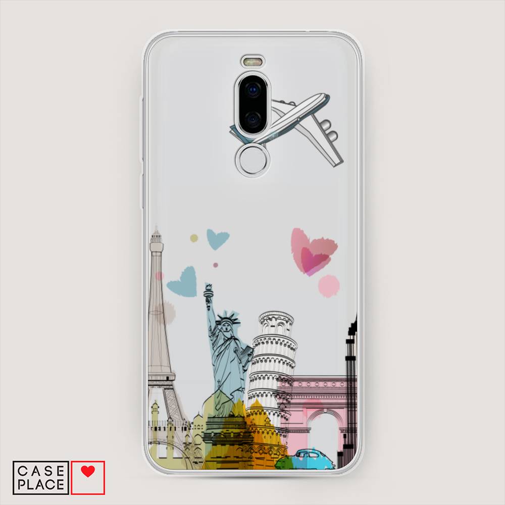 

Чехол Awog на Meizu X8 "Самолет путешествий", Желтый, 72950-10