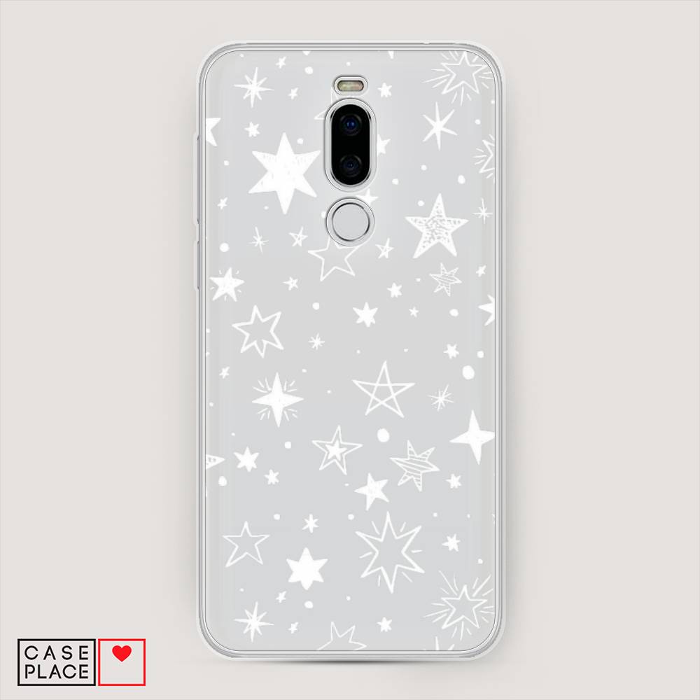 

Чехол Awog на Meizu X8 "Звездочки графика белая", Прозрачный;белый, 72950-7