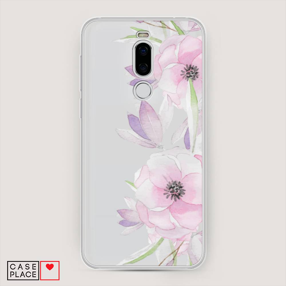 

Чехол Awog на Meizu X8 "Нежные анемоны", Розовый;черный;фиолетовый, 72950-8