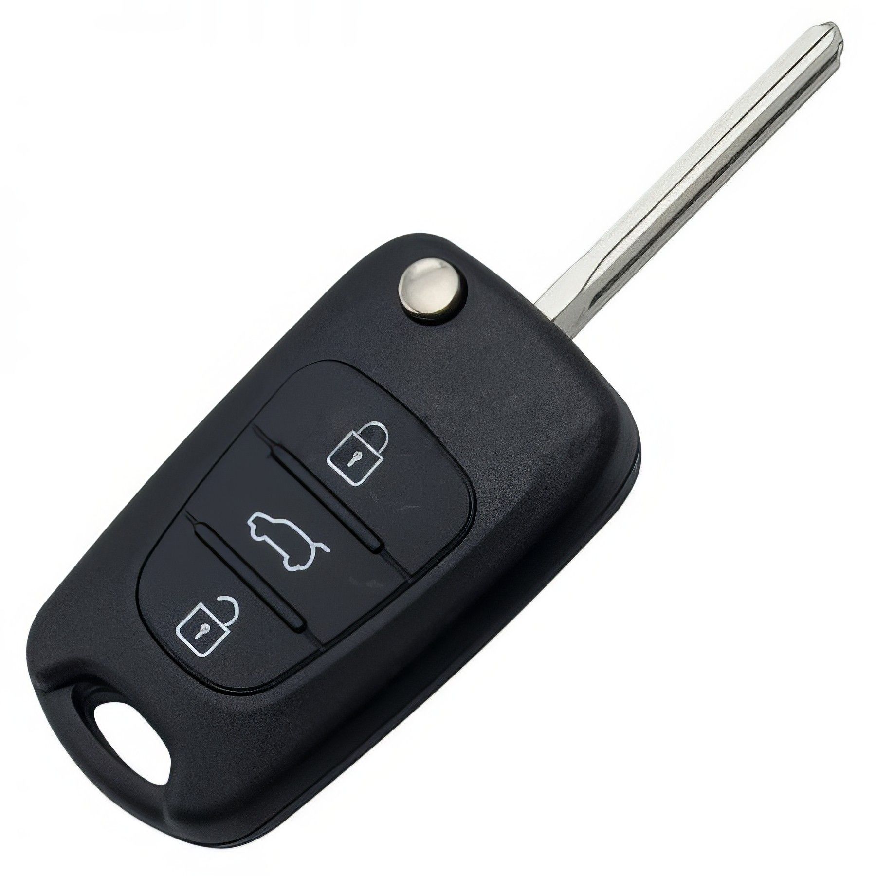 

Корпус выкидного ключа Hyundai / Kia Toy40 2009+ 3 Кнопки, Черный, черный