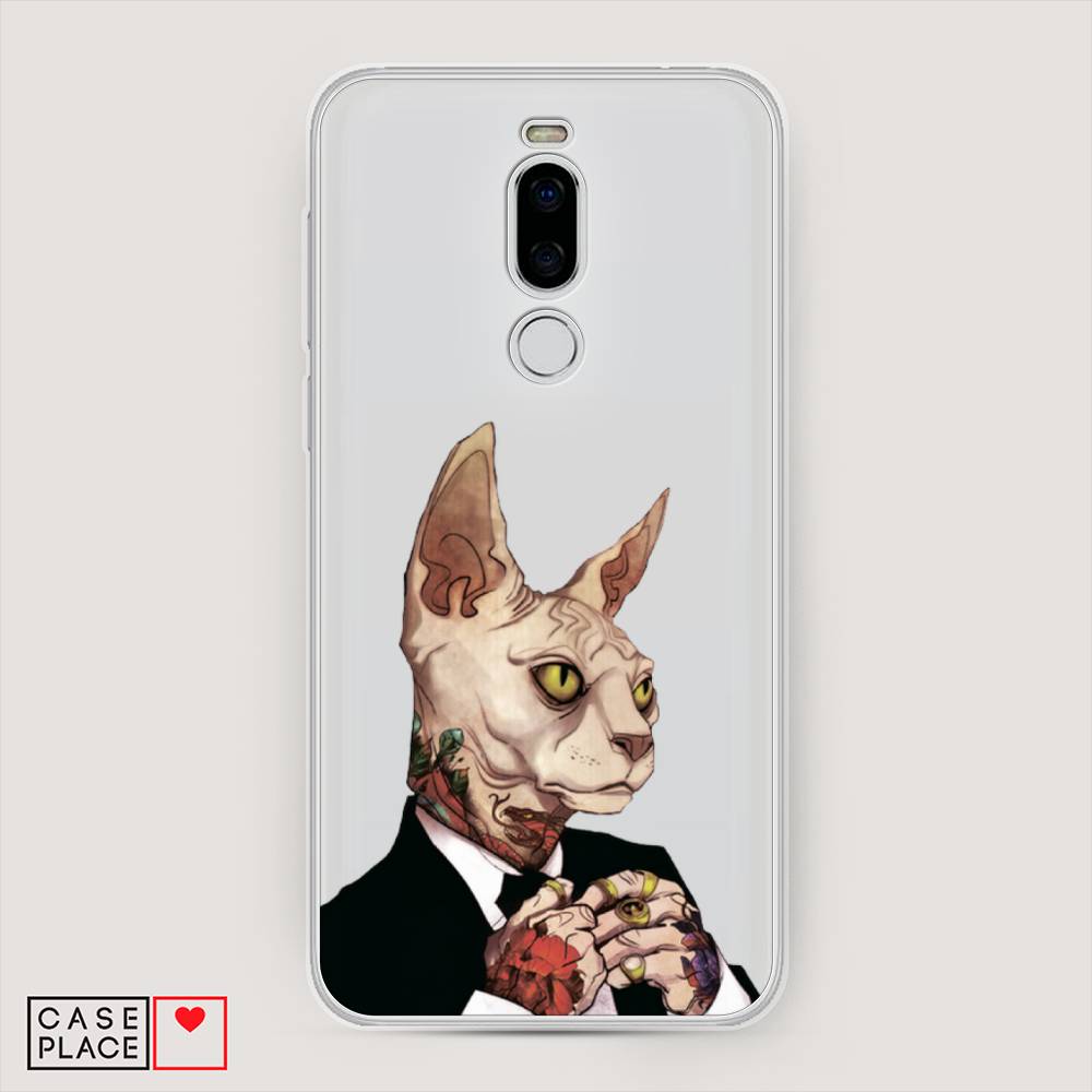 

Чехол Awog на Meizu X8 "Татуированный сфинкс", Бежевый;черный;красный, 72950-7