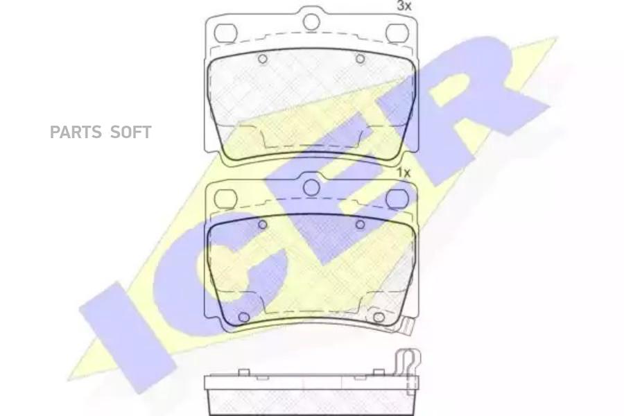 

Колодки Задние Mitsubishi Pajero Sport Icer 181719 Icer арт. 181719