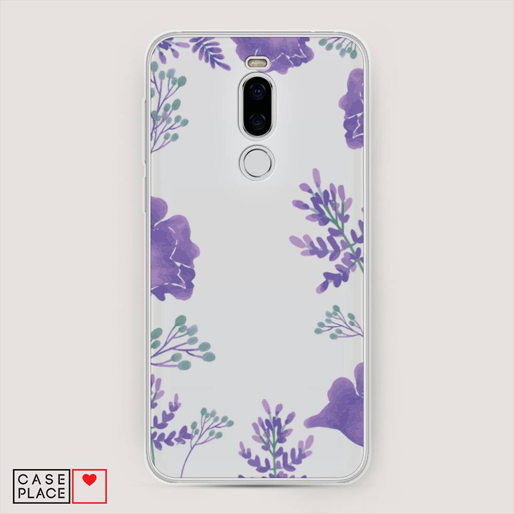 

Чехол Awog на Meizu X8 "Сиреневая цветочная рамка", Прозрачный;фиолетовый, 72950-8