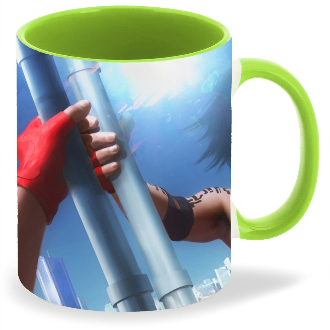 

Кружка CoolPodarok Mirrors Edge Забирается на небоскрёб, Mirrors Edge Забирается на небоскрёб
