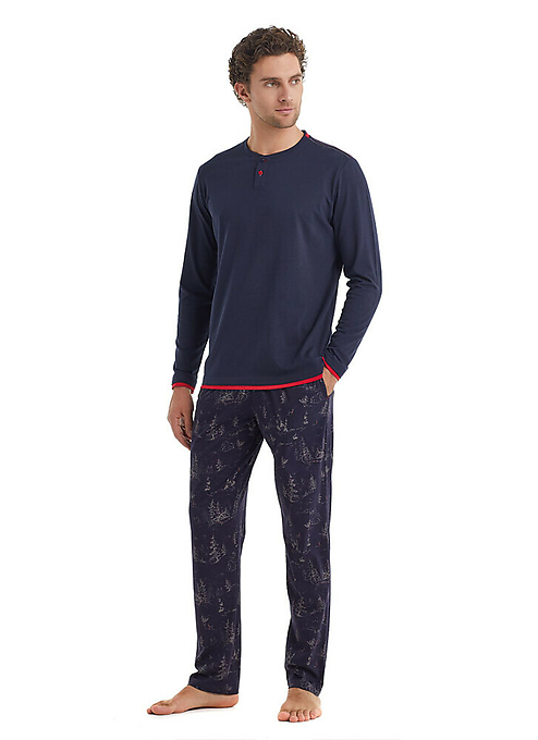 

Пижама мужская BlackSpade BS40106 синяя 2XL, Синий, BS40106