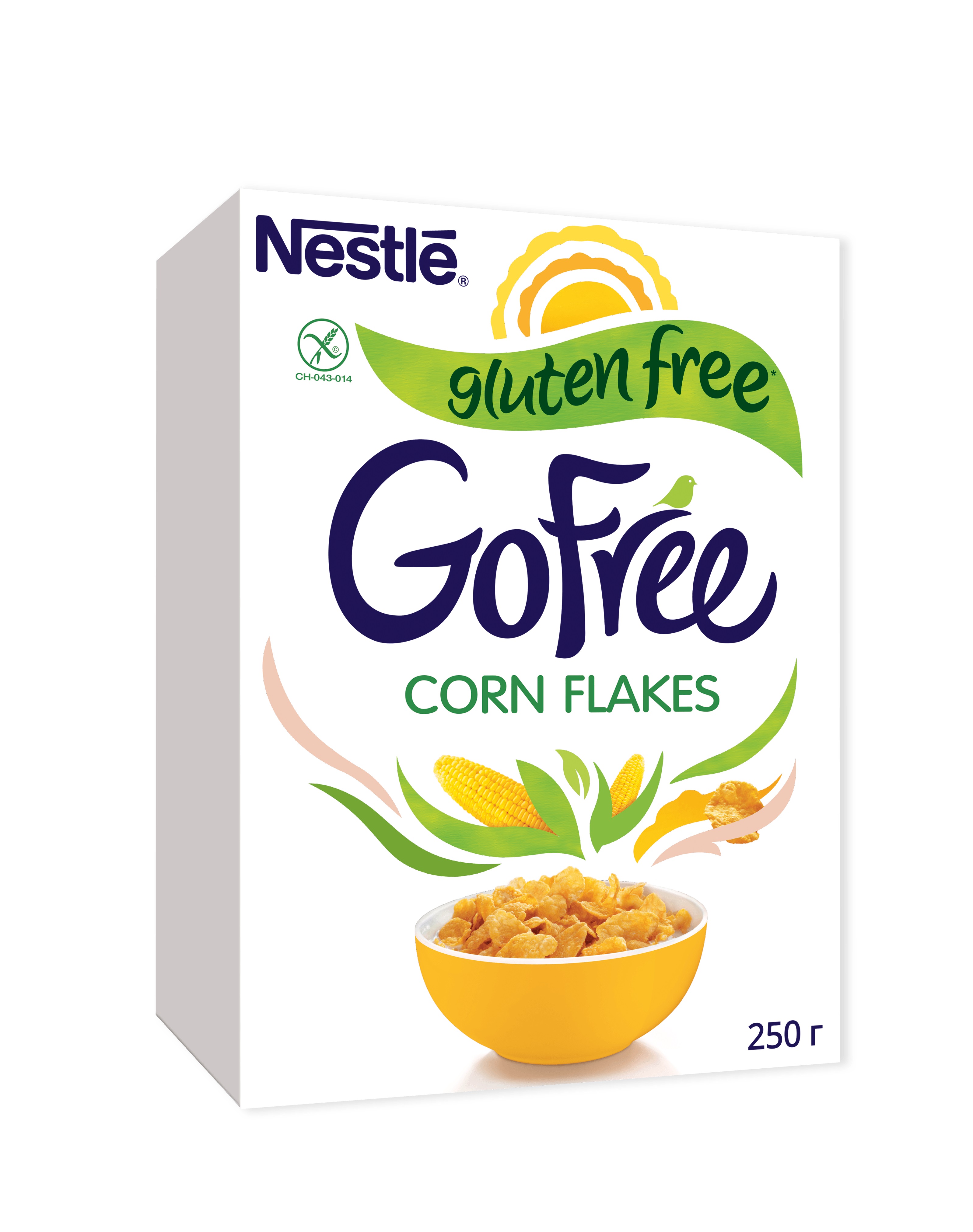 Хлопья кукурузные Nestle Gofree обогащенные витаминами 250 г